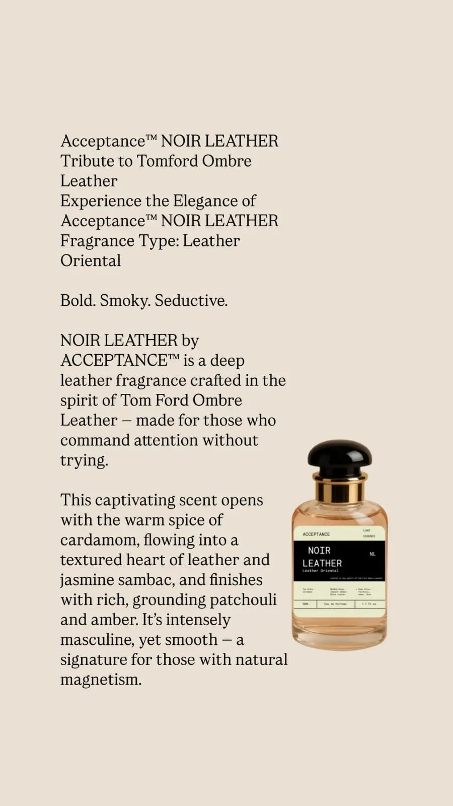 Acceptance™ NOIR LEATHER - ACCEPTANCE