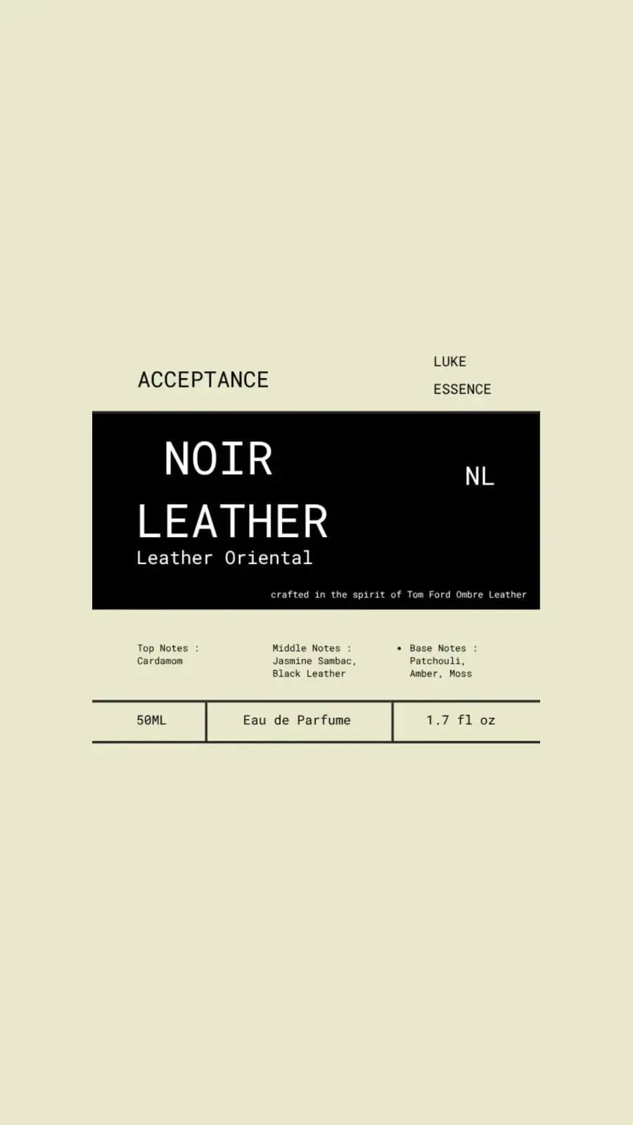 Acceptance™ NOIR LEATHER - ACCEPTANCE
