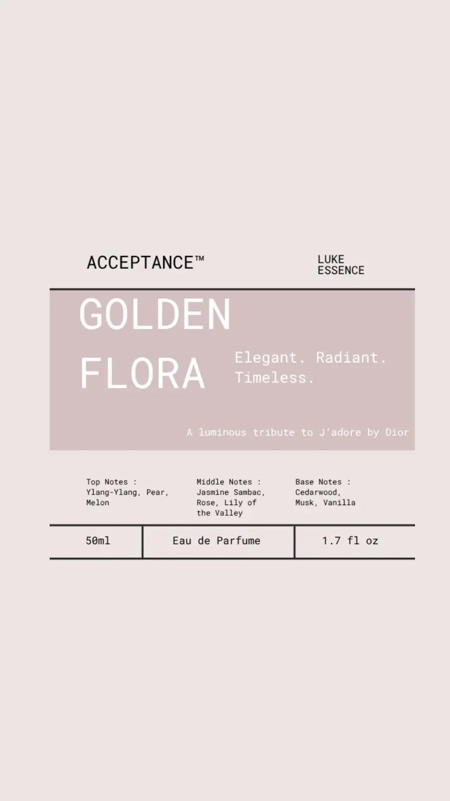 GOLDEN FLORA by ACCEPTANCE™ - ACCEPTANCE