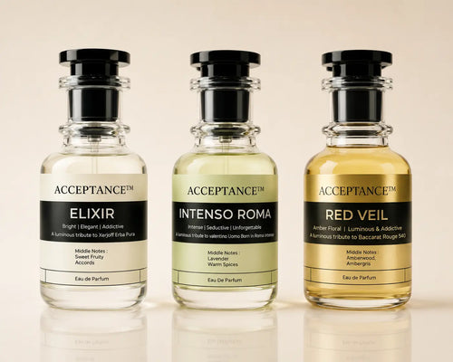 ACCEPTANCE Sweet Vanilla Trio – three sweet vanilla 50ml EDP perfumes in Pakistan