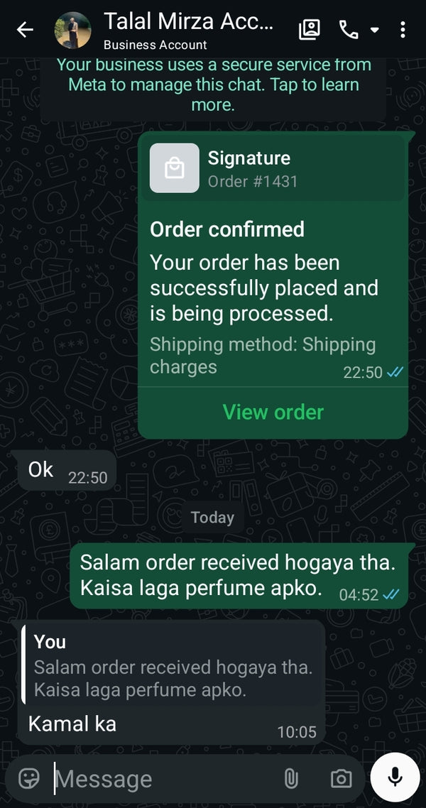 Customer review screenshot