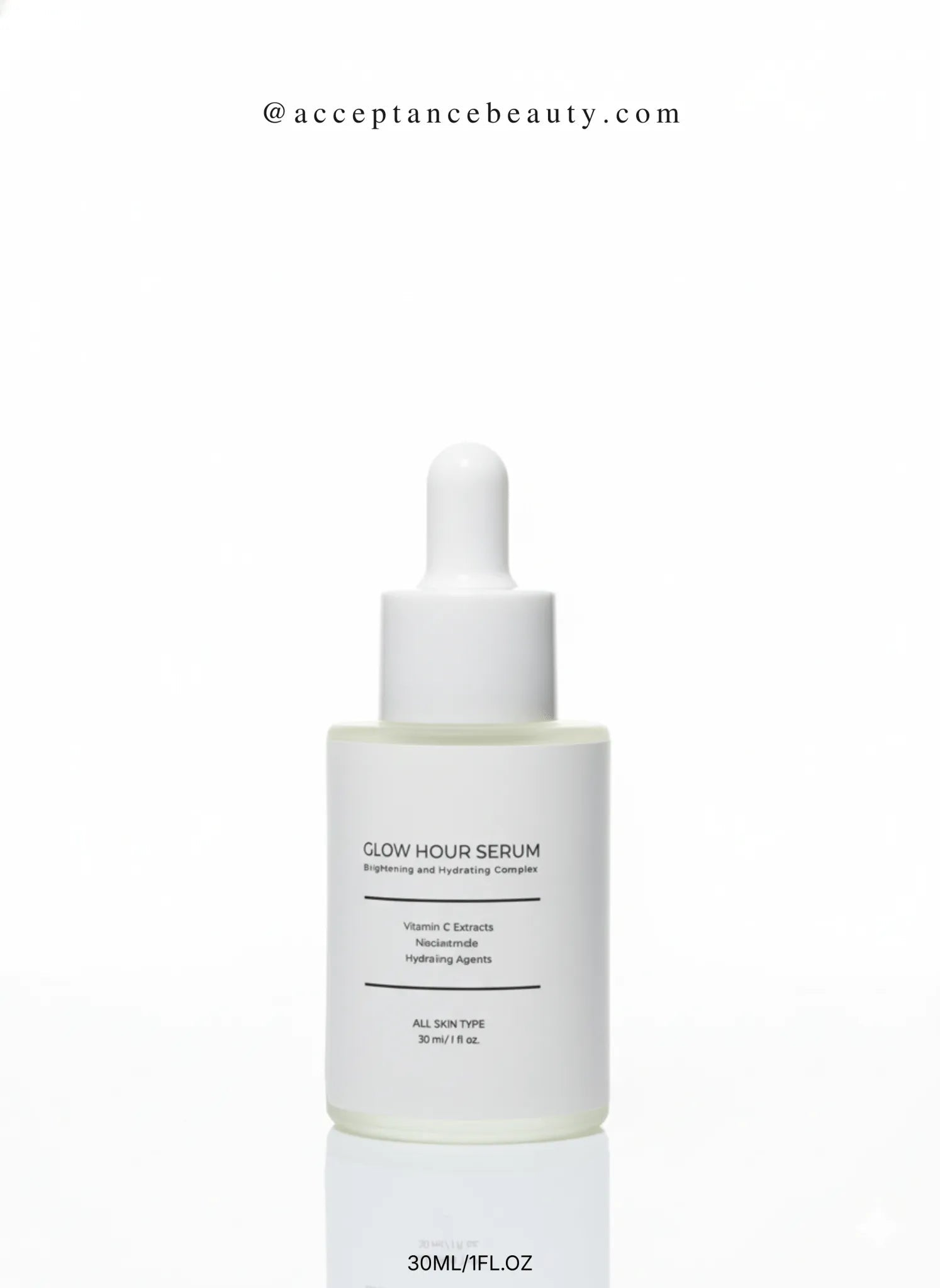 Acceptance Glow Hour Vitamin C Serum with niacinamide and alpha arbutin for bright skin