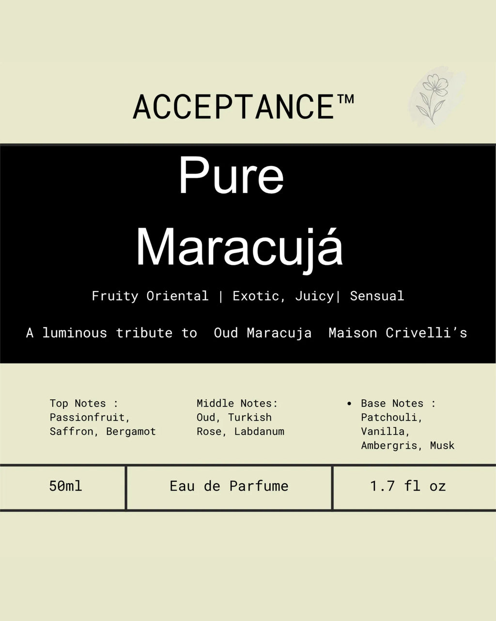 Pure Maracuja - ACCEPTANCE