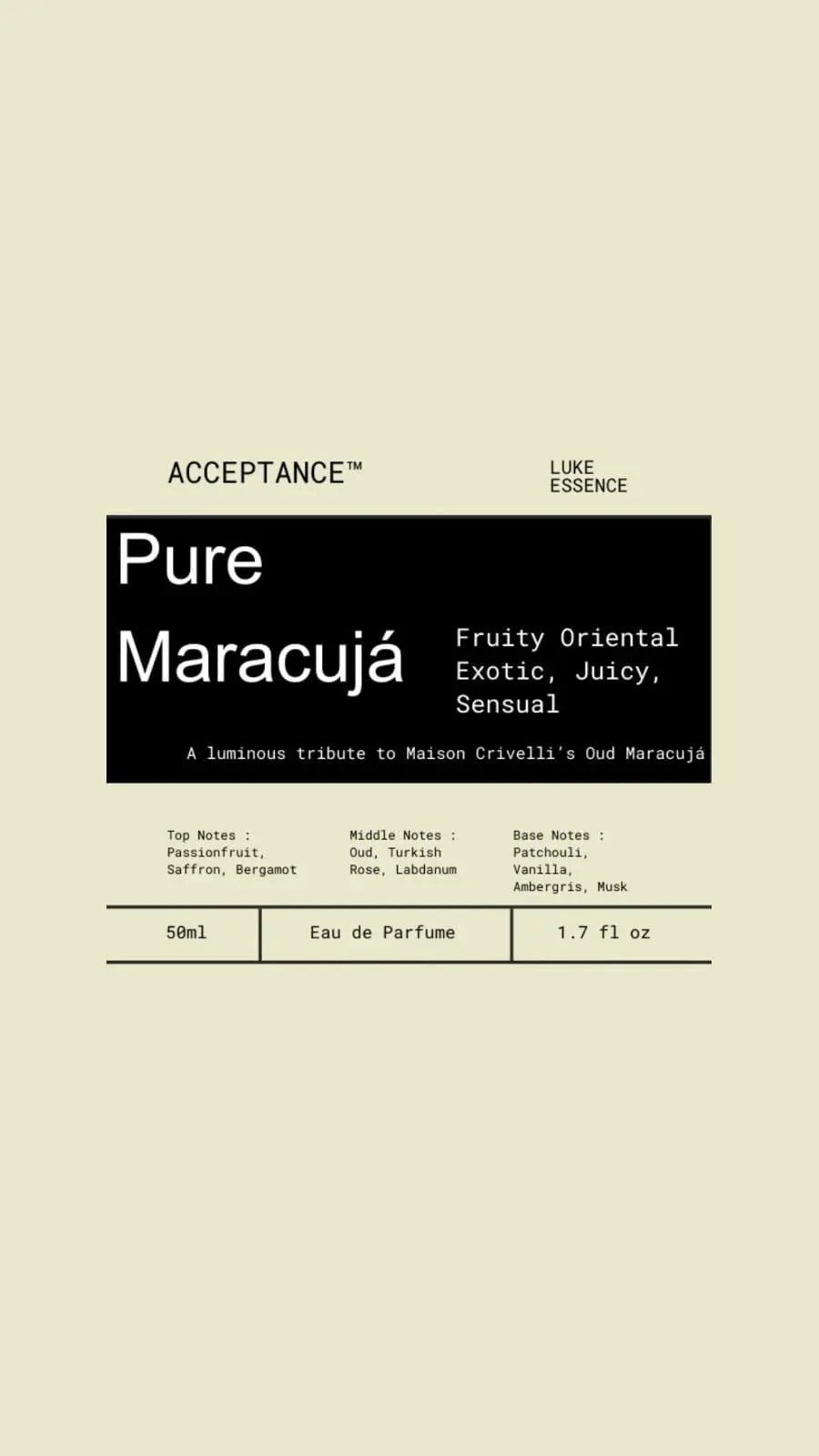 Pure Maracujá by Acceptance - ACCEPTANCE